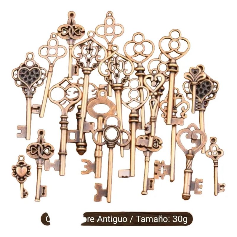 USA - Llave Antigua En Cobre Tallado Usa Importada