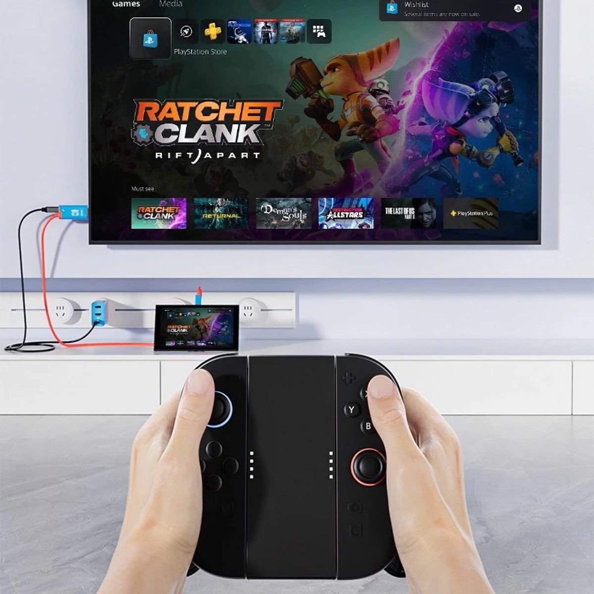 GENERICO - Cable HDMI USB-C 4K 144Hz Para Nintendo Switch 2 - AOLION