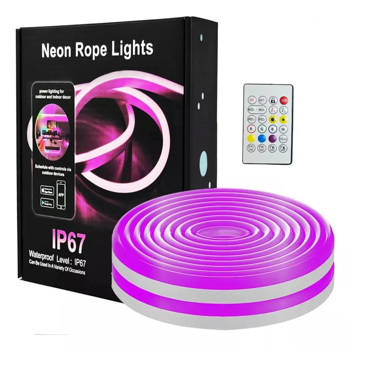 GENERAL - Luz Led Resistente Al Agua IP67  Ritmicas Temporizador 10m XF66