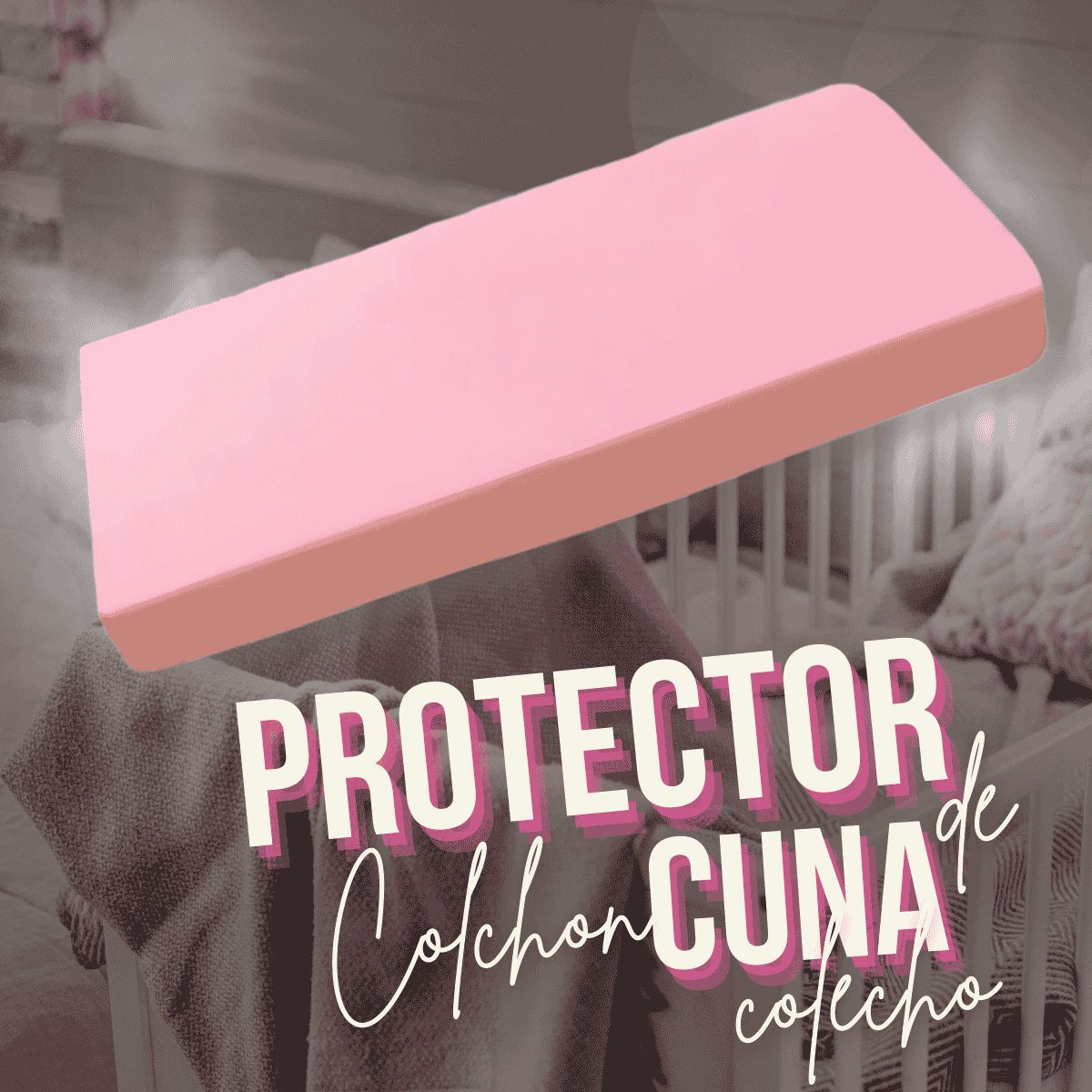 GENERICO - Protector de Colchón Cuna Corral Colecho Suaviplast C4 Negro