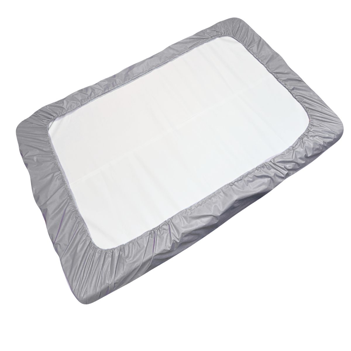 GENERICO - Protector Colchón Cuna Corral Colecho Suaviplast Gris plata