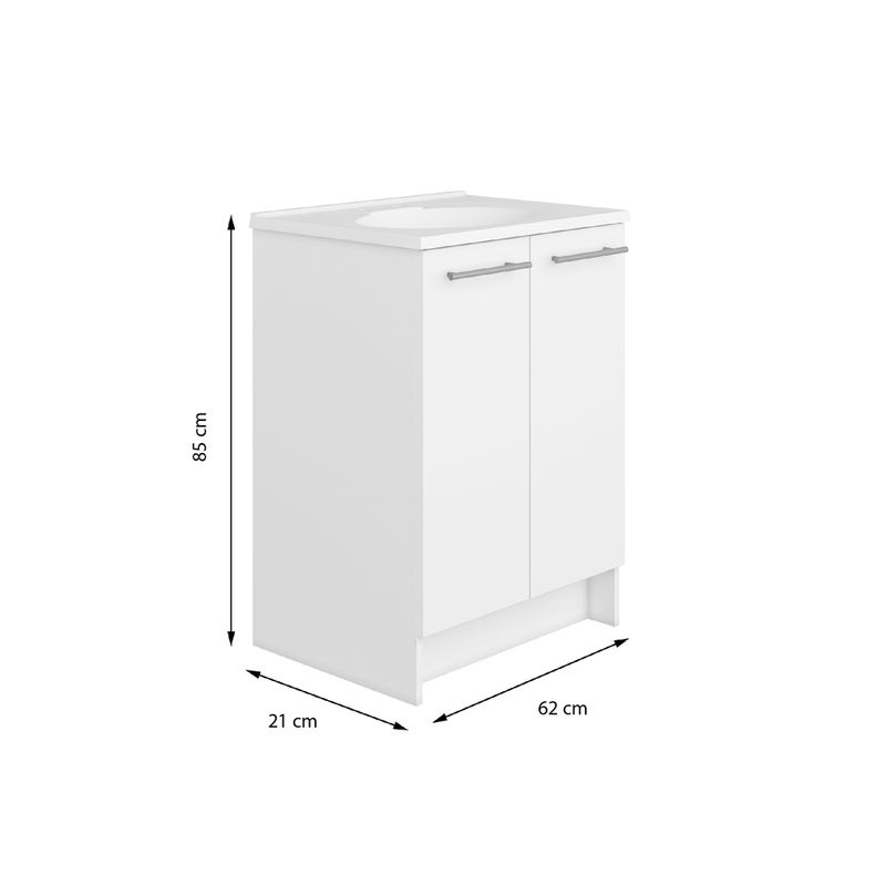 BERTOLINI - Mueble de Baño Atlanta con lavamanos 62cm