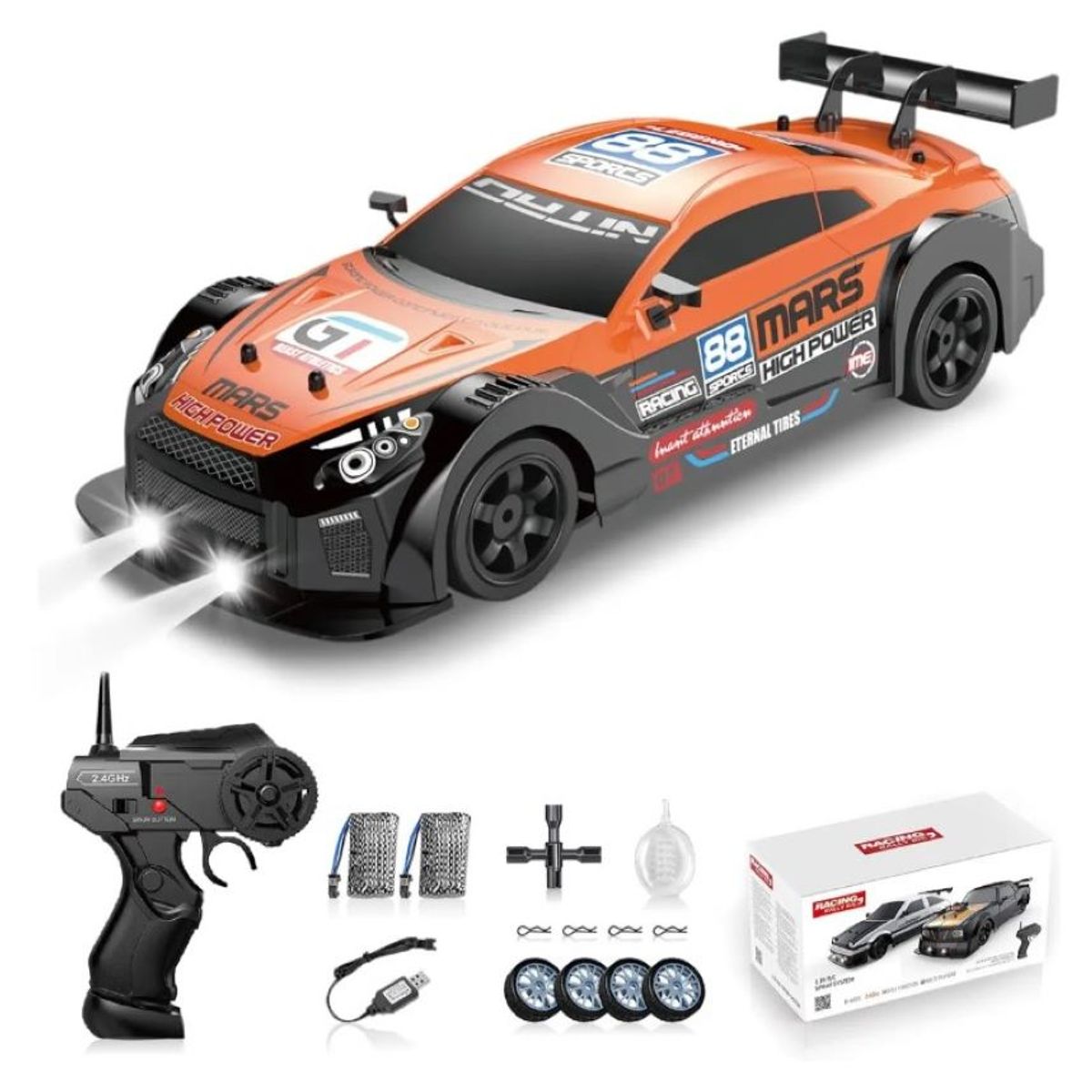 ZHOPI CO - Carro Control Remoto Gt Drift Car 116 Rc 4wd Sport Ricing
