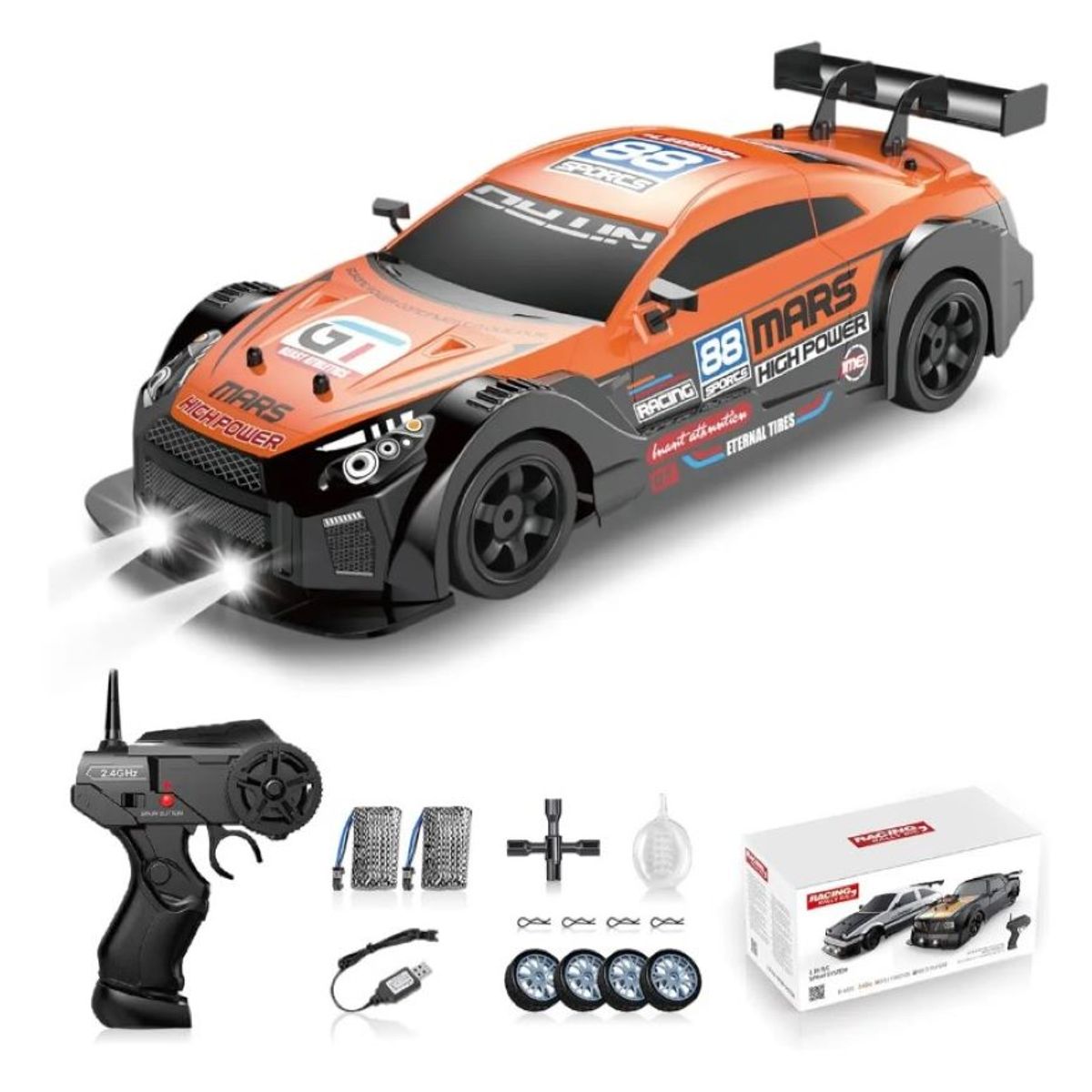 ZHOPI CO - Carro Control Remoto Gt Drift Car 116 Rc 4wd Sport Ricing