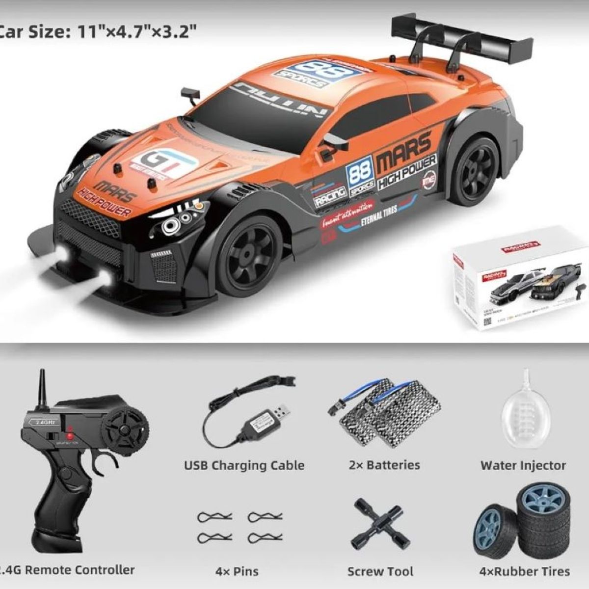 ZHOPI CO - Carro Control Remoto Gt Drift Car 116 Rc 4wd Sport Ricing