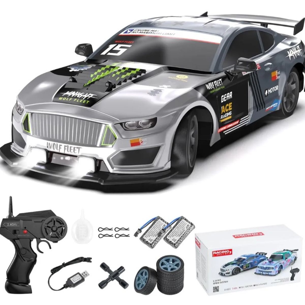 ZHOPI CO - Carro Control Remoto Gt Drift Car 116 Rc 4wd Sport Ricing