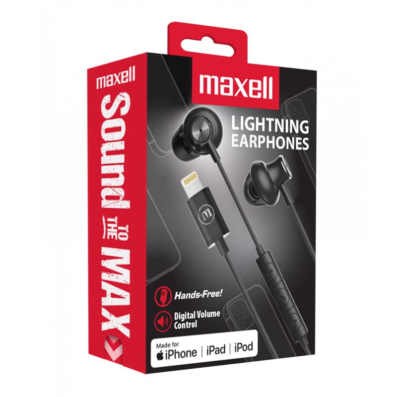 MAXELL - Audífono Maxell Lightning Para iPhone O iPad