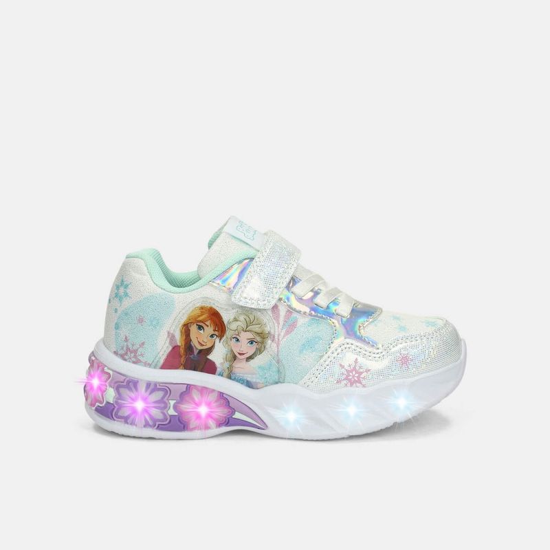 DISNEY - Tenis Con Luces Para Niña Bubblegummers Blanco Ultramar
