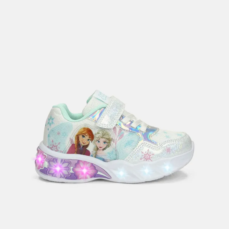 DISNEY - Tenis Con Luces Para Niña Bubblegummers Blanco Ultramar