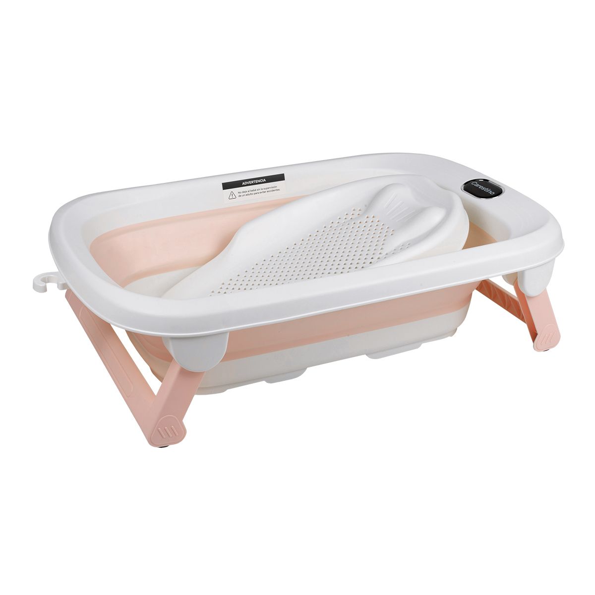CARESTINO - Bañera Plegable Carestino Con Soporte Maui 40l Rosa