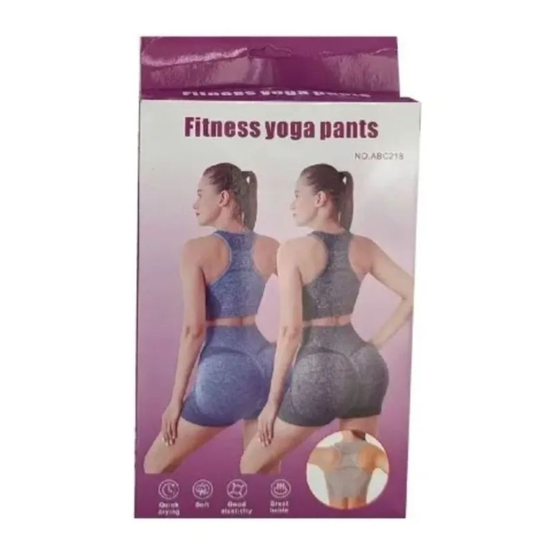 GENERICO - Conjunto Deportivo Mujer Gym Yoga Shorts Levanta