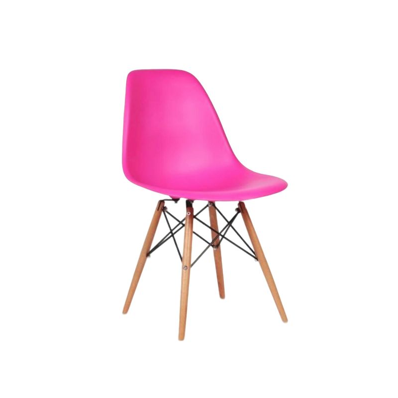 GENERICO - Silla Eames Para Cocina Sala Comedor Decoración Color Fucsia