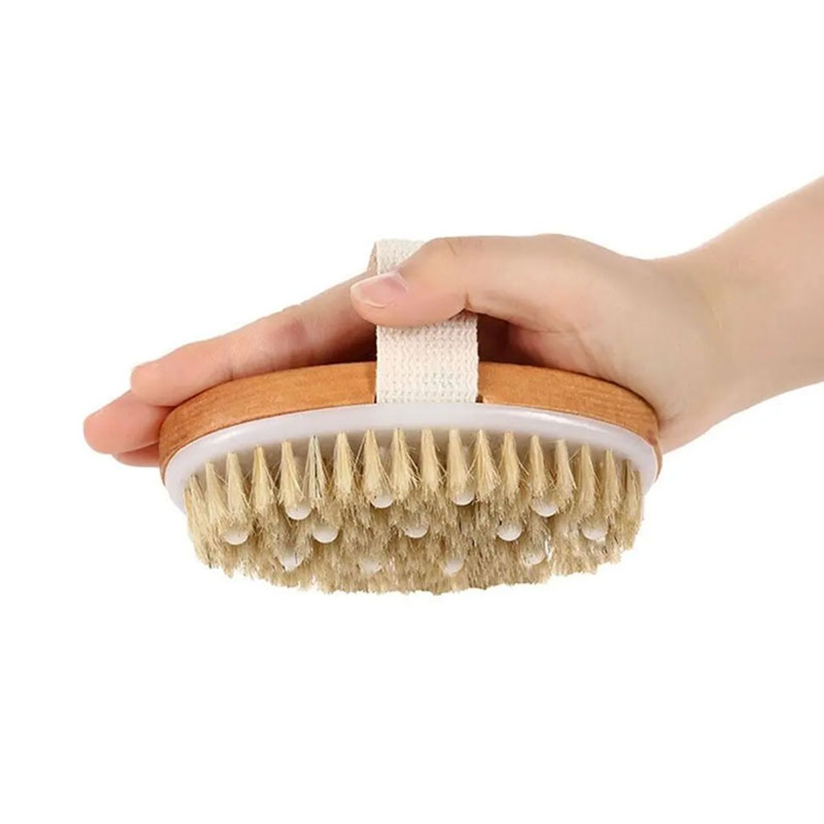 GENERICO - Cepillo Exfoliante Corporal Baño Piel Seca Ecológico Bambú