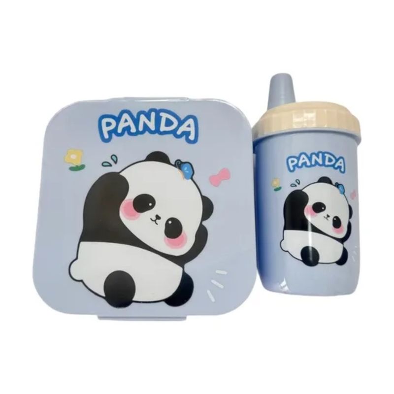 GENERICO - Lonchera Infantil Porta Comida con Cuchara + Termo Niños