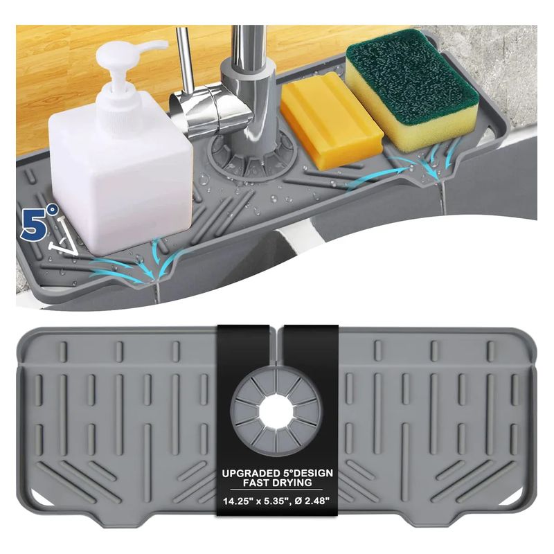 GENERICO - Tapete De Silicona Escurridor De Goteo Fregadero Loza Cocina