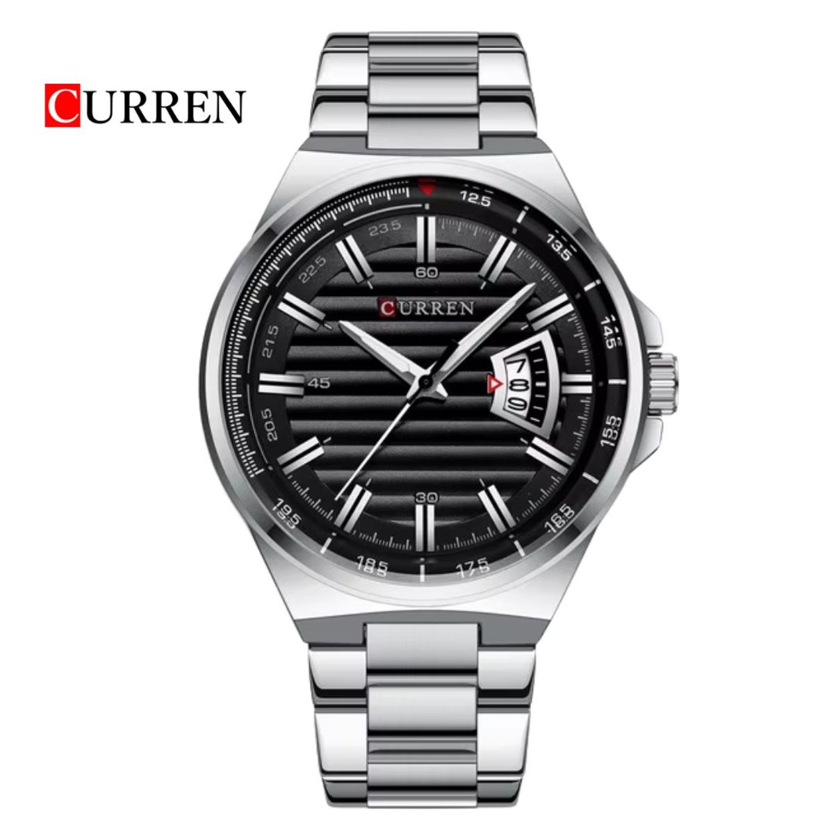 CURREN - Reloj CURREN 8375 Elegante Para Hombre - Plateado
