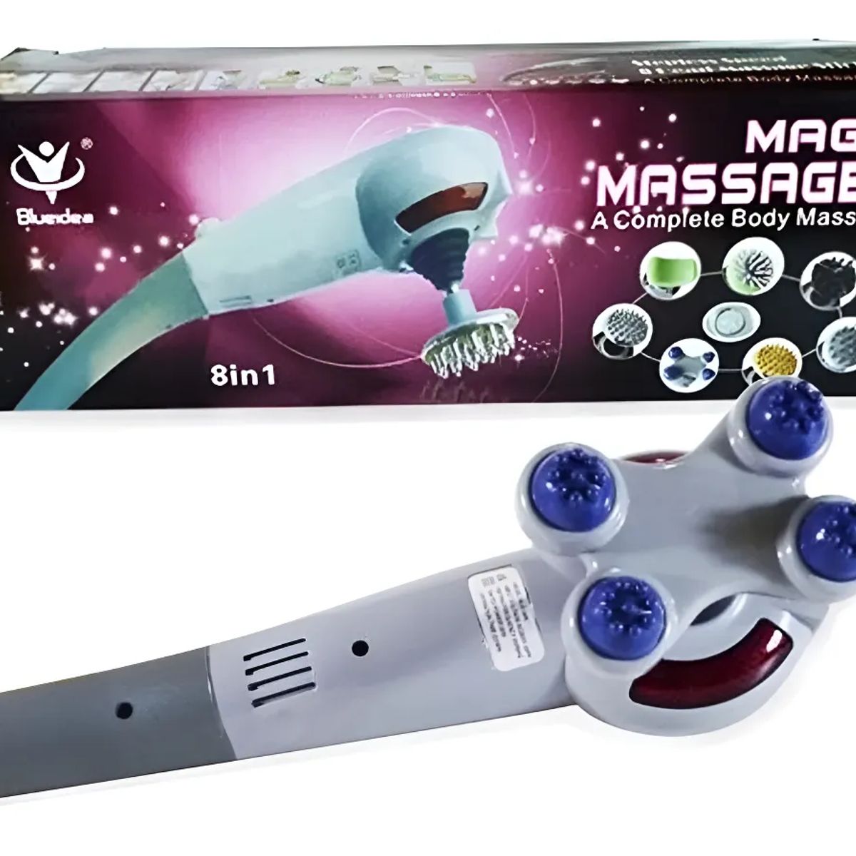 GENERICO - Masajeador Eléctrico Magic Massager 8en1 Masaje Profesional
