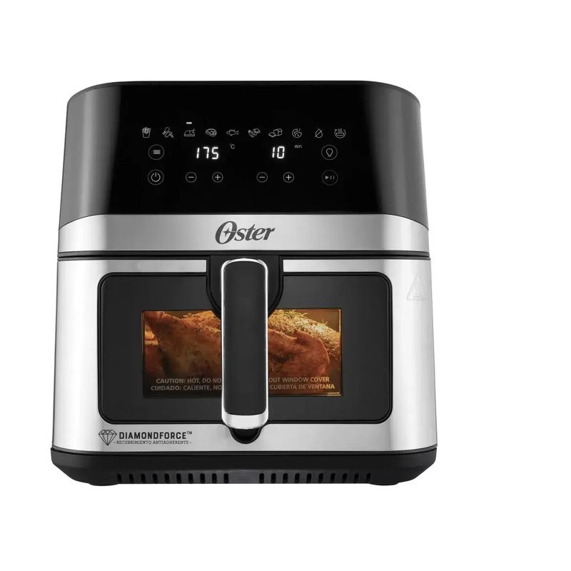 OSTER - Oster Freidora Af75w 75l Digital Ventana Y Luz Interna Negro