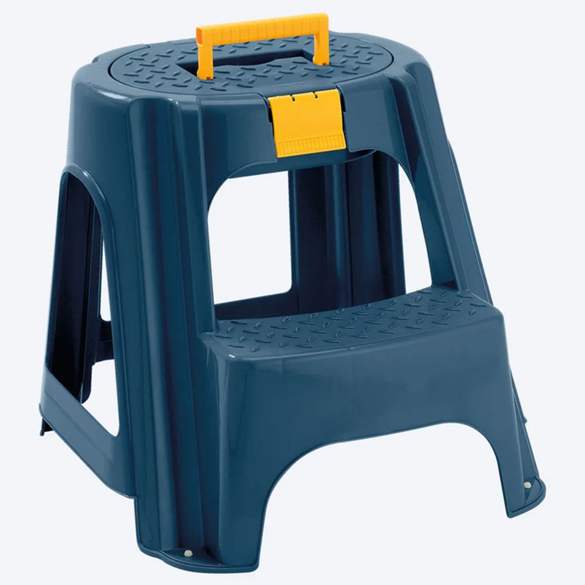RIMAX - Escalesilla Rimax de 2 Niveles con Tapa Organizadora Azul Petróleo 5291