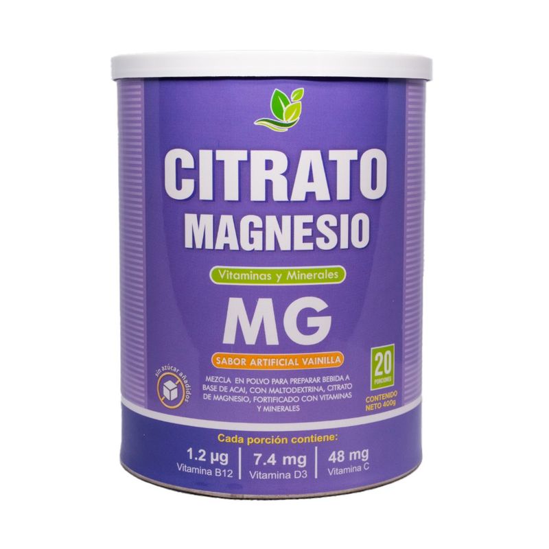GENERICO - Citrato De Magnesio Collegen Vainilla Tarro x 400 gr