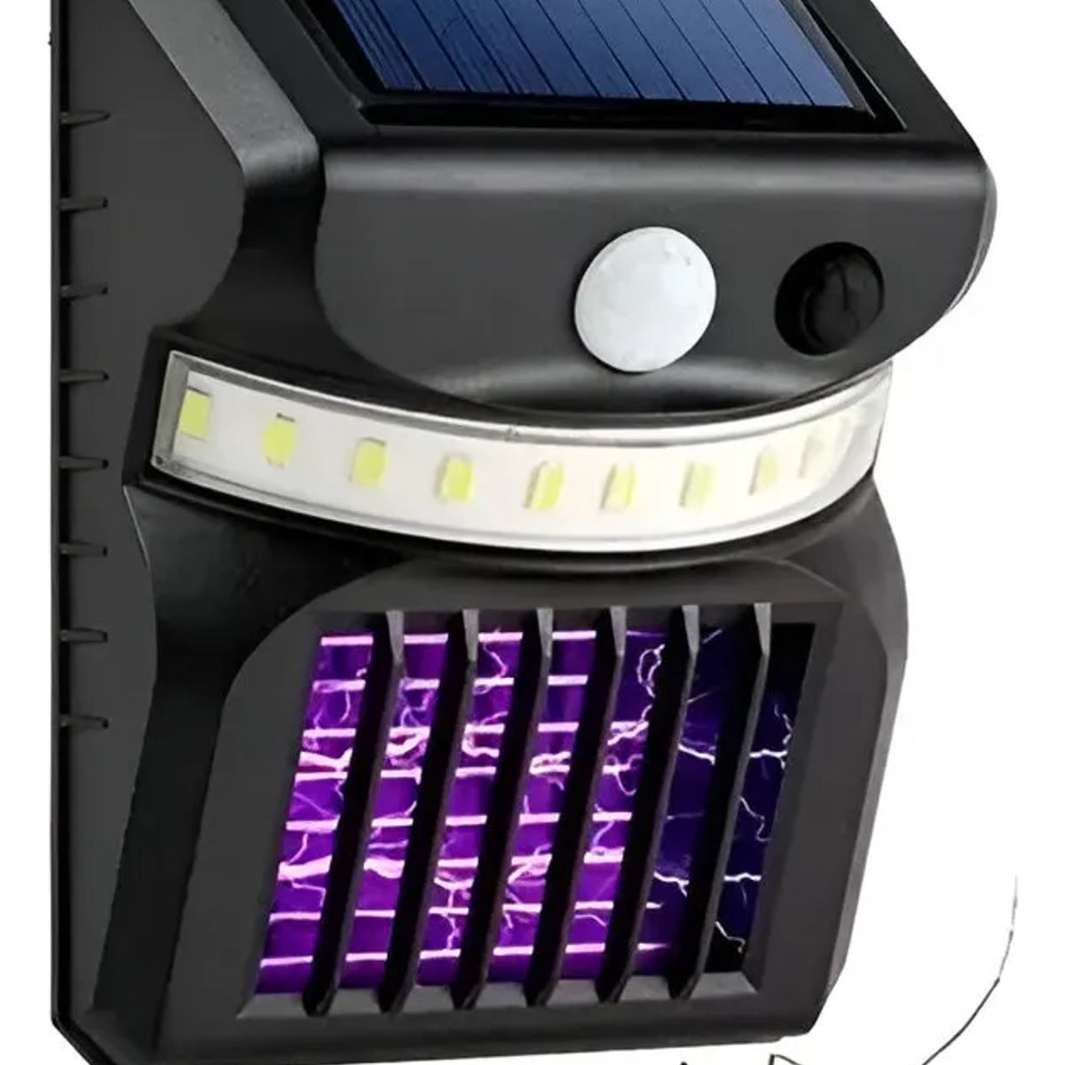 GENERICO - Lampara Solar 2en1 Mata Mosquitos Insectos Sensor Movimiento