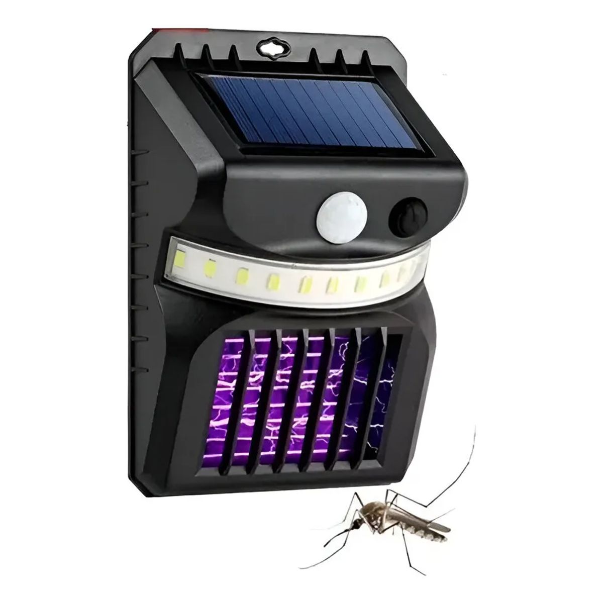 GENERICO - Lampara Solar 2en1 Mata Mosquitos Insectos Sensor Movimiento