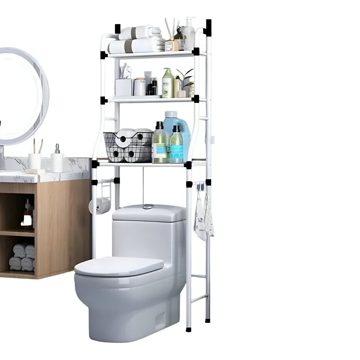 DAYOSHOP - Organizador De Baño Estantería Mueble Ahorrador De Espacio