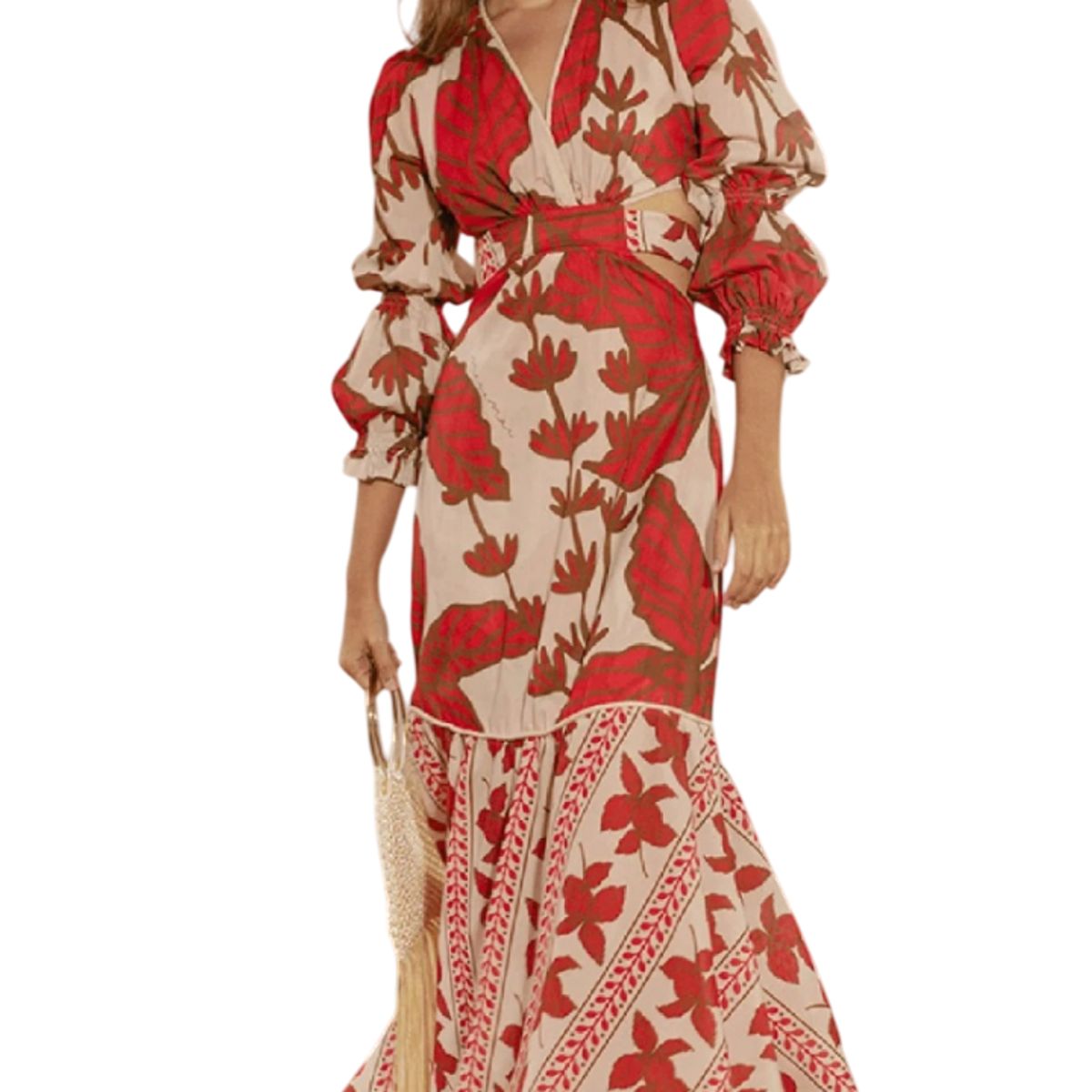 MARAMAR - VESTIDO LARGO DE MANGAS