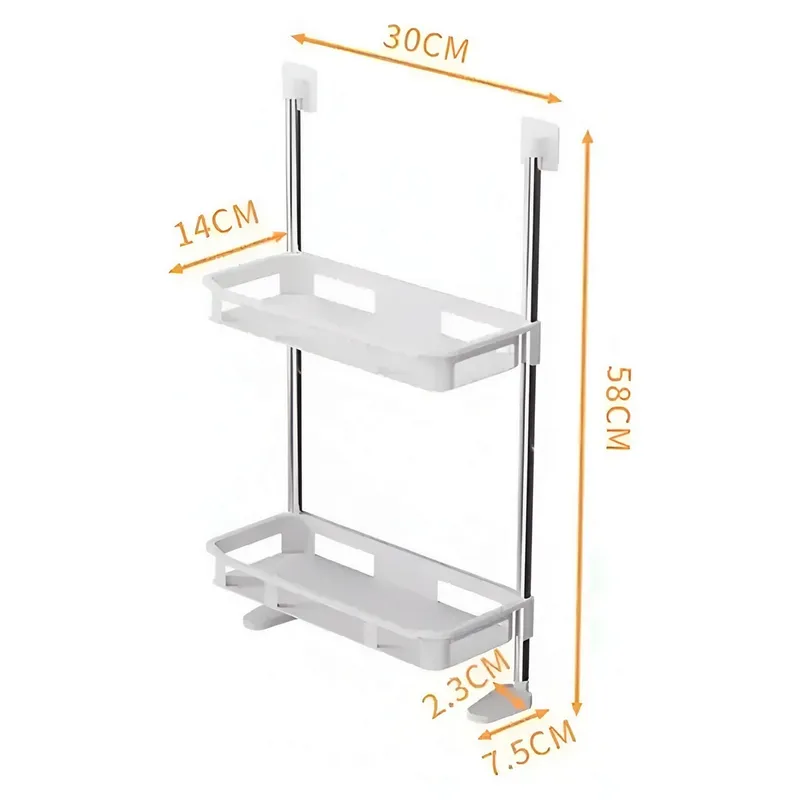 GENERICO - Organizador De Baño Estantería Mueble Dos Niveles Ahorrador