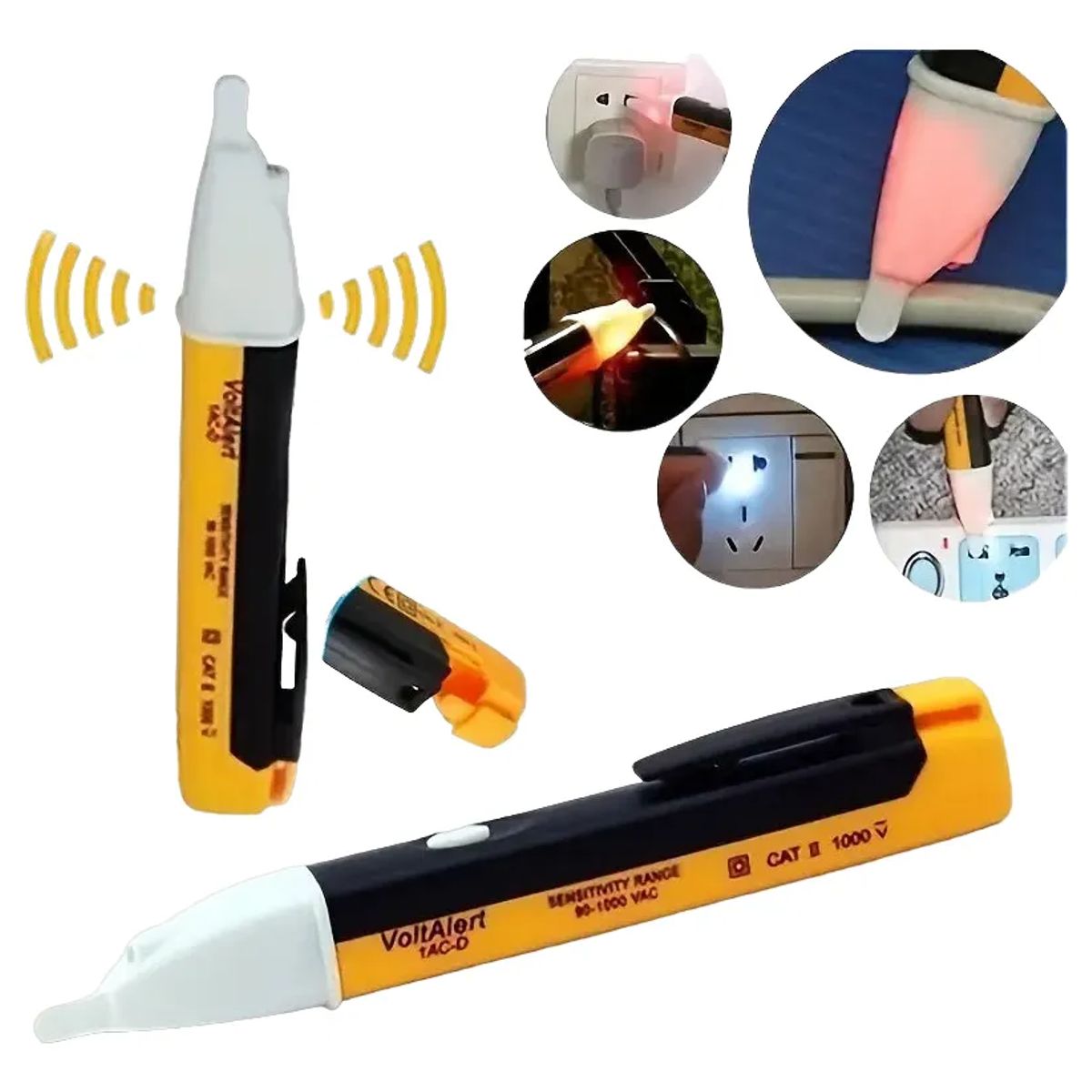 GENERICO - Tester Detector Probador Energia Electricidad 90-1000vacled