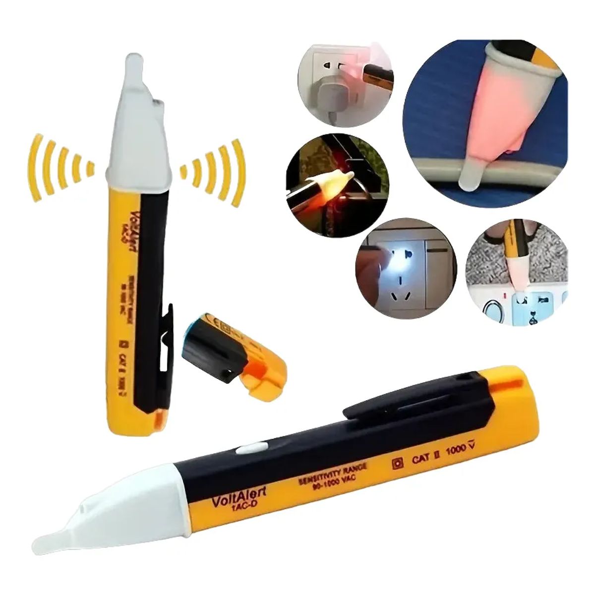GENERICO - Tester Detector Probador Energia Electricidad 90-1000vacled
