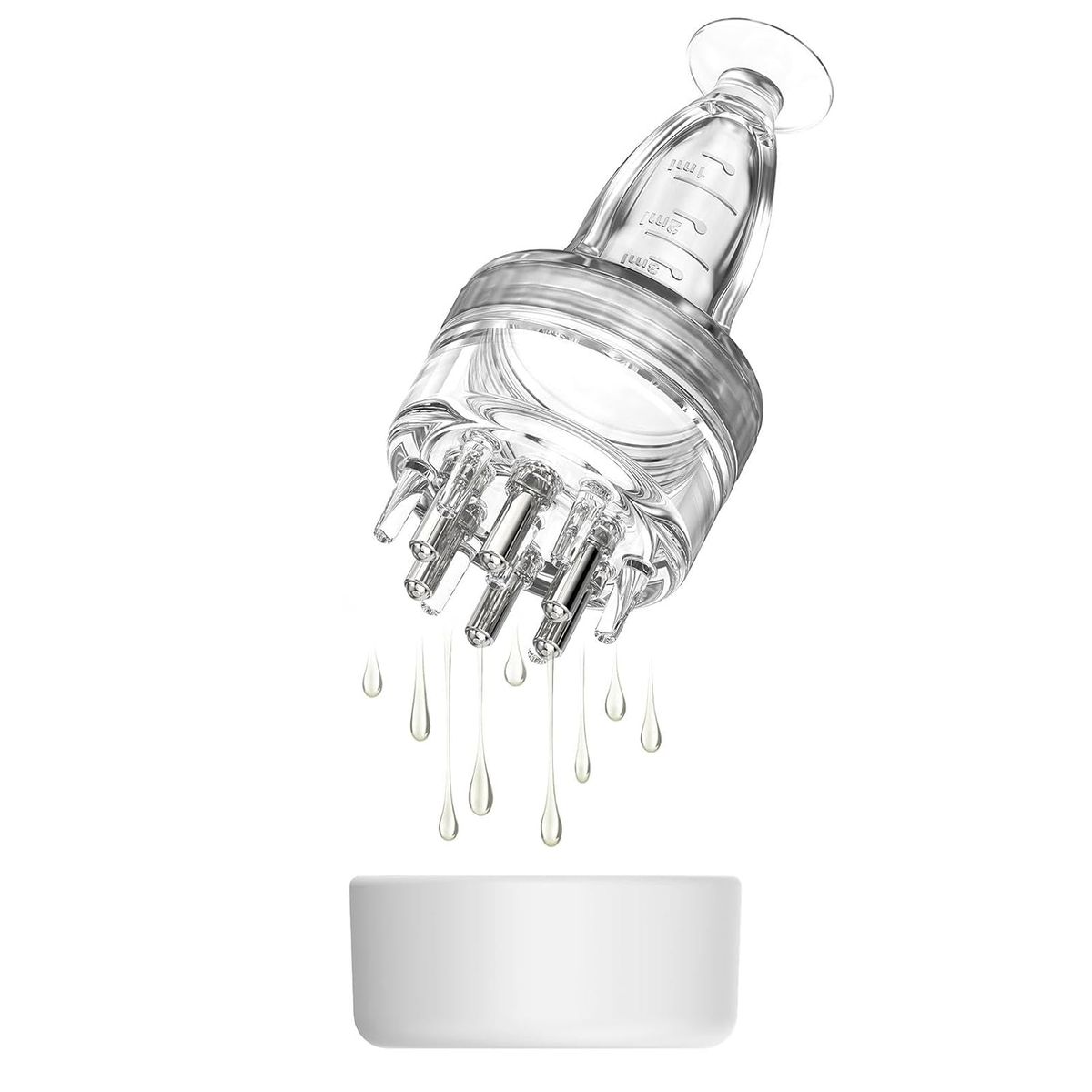 GENERICO - Peine Aplicador Dispensador Para Cuero Cabelludo Tratamiento