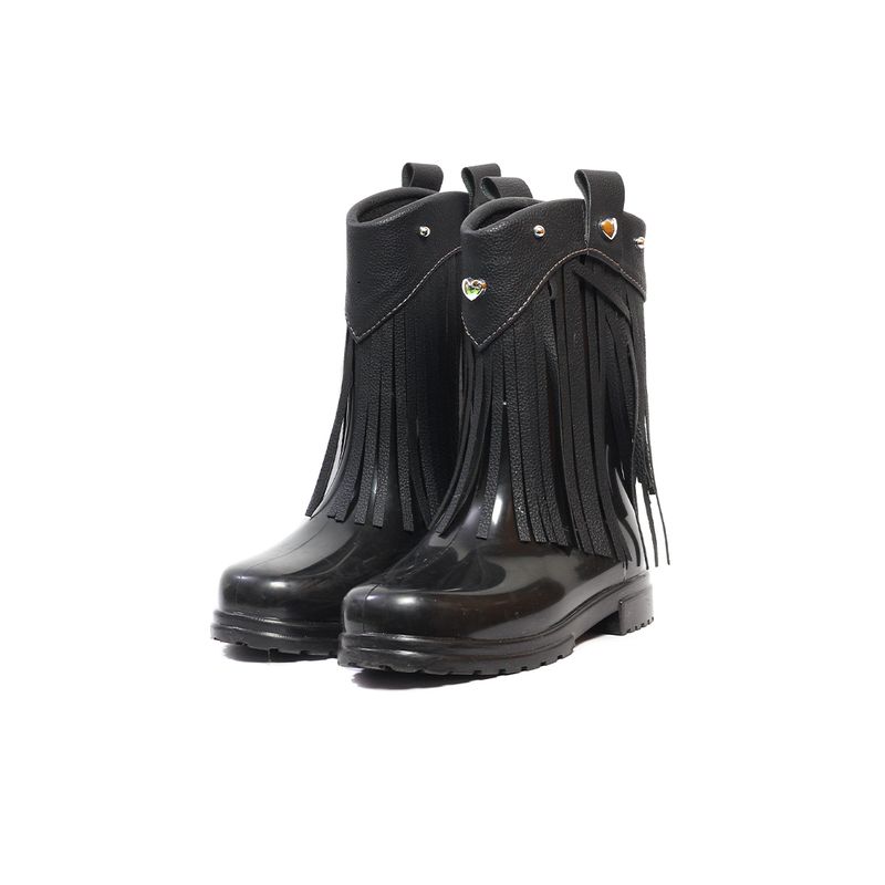 GENERICO - Botas Lluvia Niña Negro Hanna Gispy