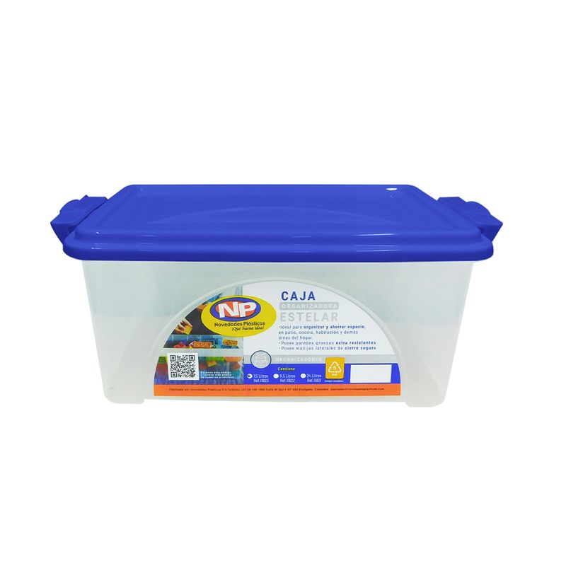 NOVEDADES PLASTICAS - Caja Estelar Mediana 11.5 Litros Colores surtidos