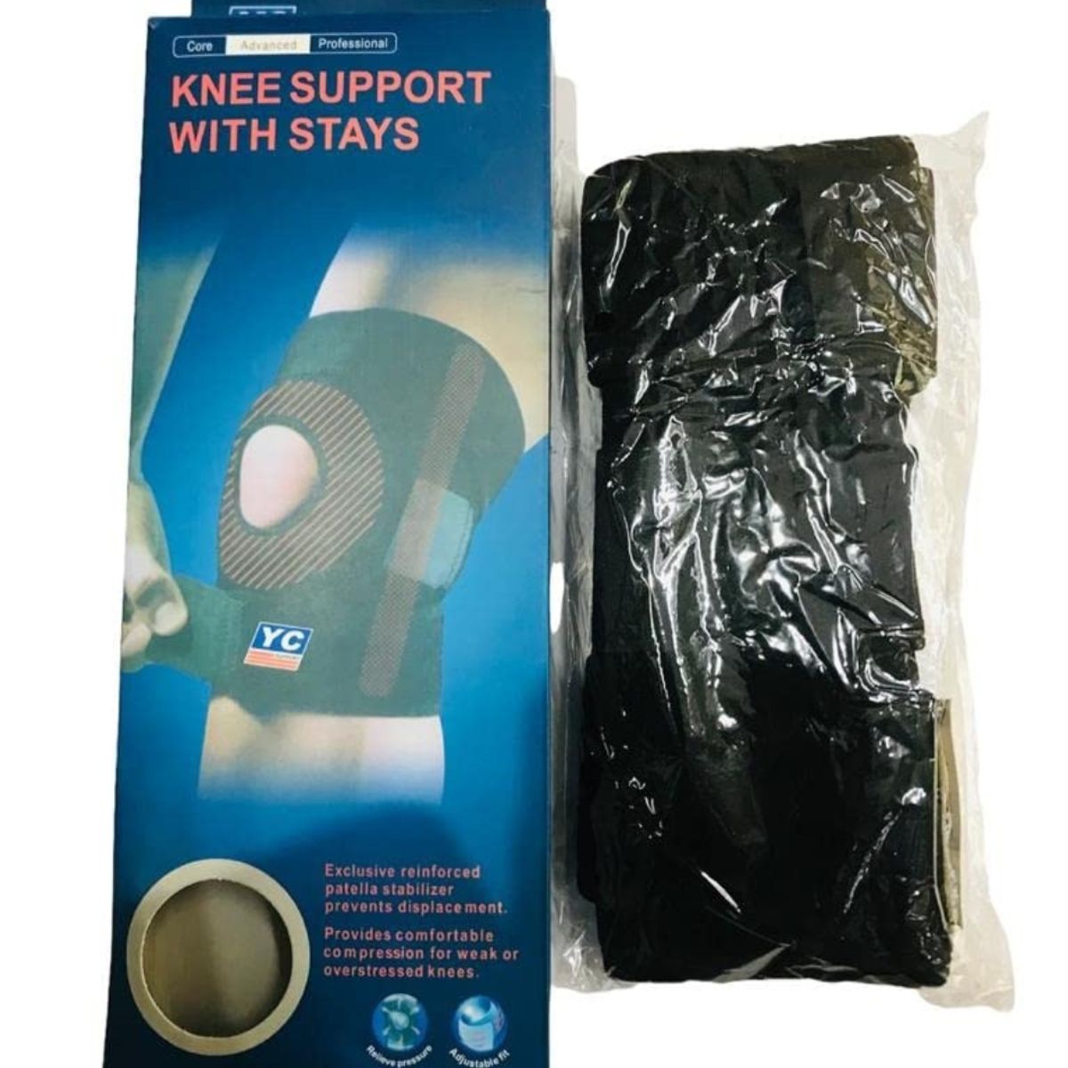 GENERICO - Rodillera Deportiva Neopreno Ajustable Soporte Rótula