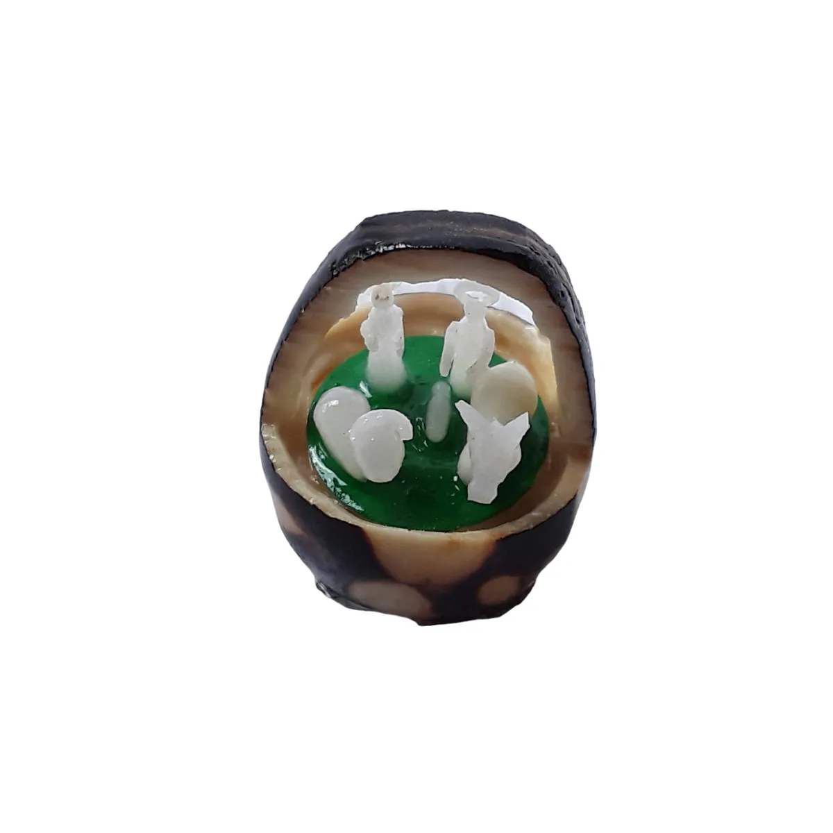 ARTESANAL - PESEBRE MINIATURA EN CANASTO