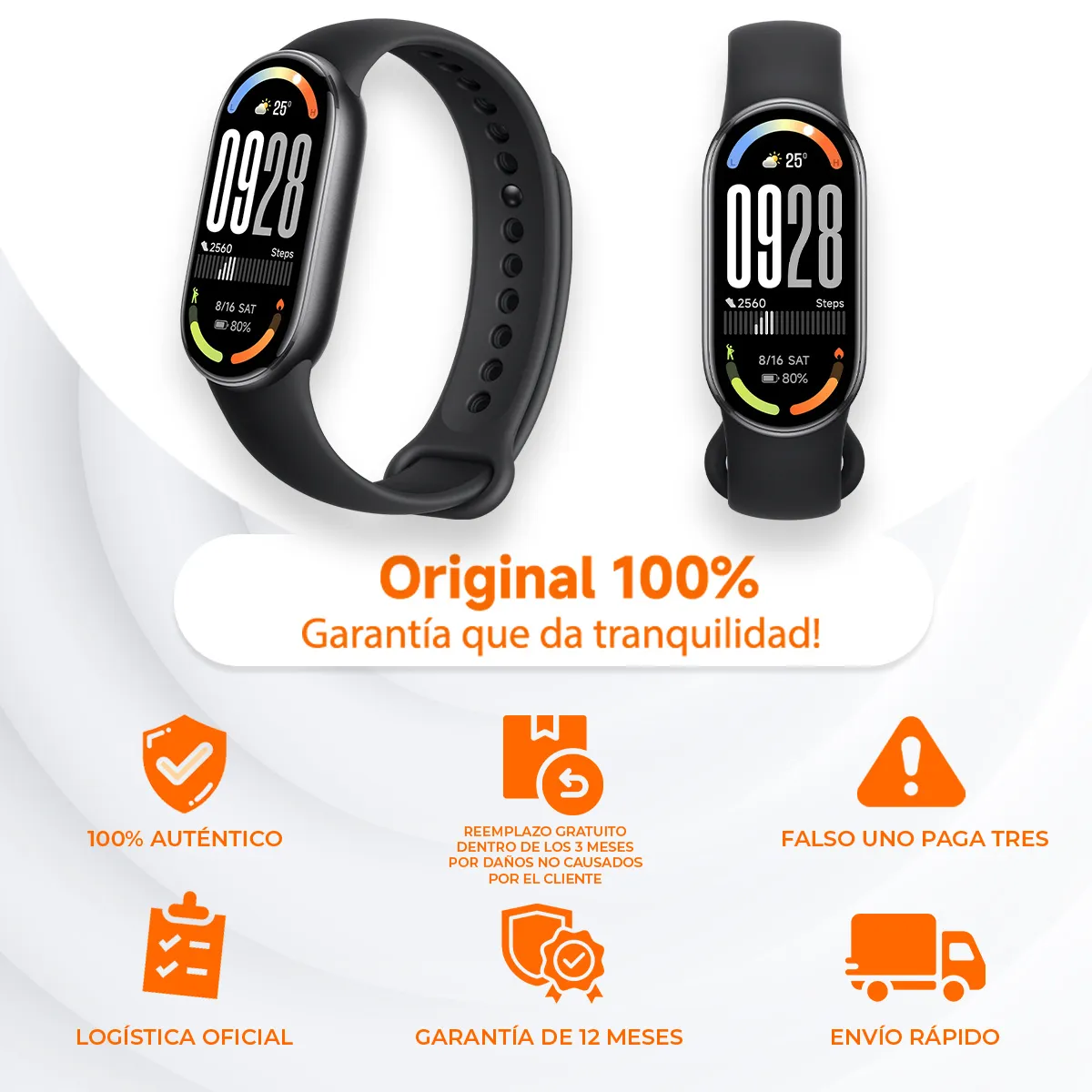 XIAOMI - SmartBand Xiaomi Smart Band 10 Negro 1.7 pulgadas