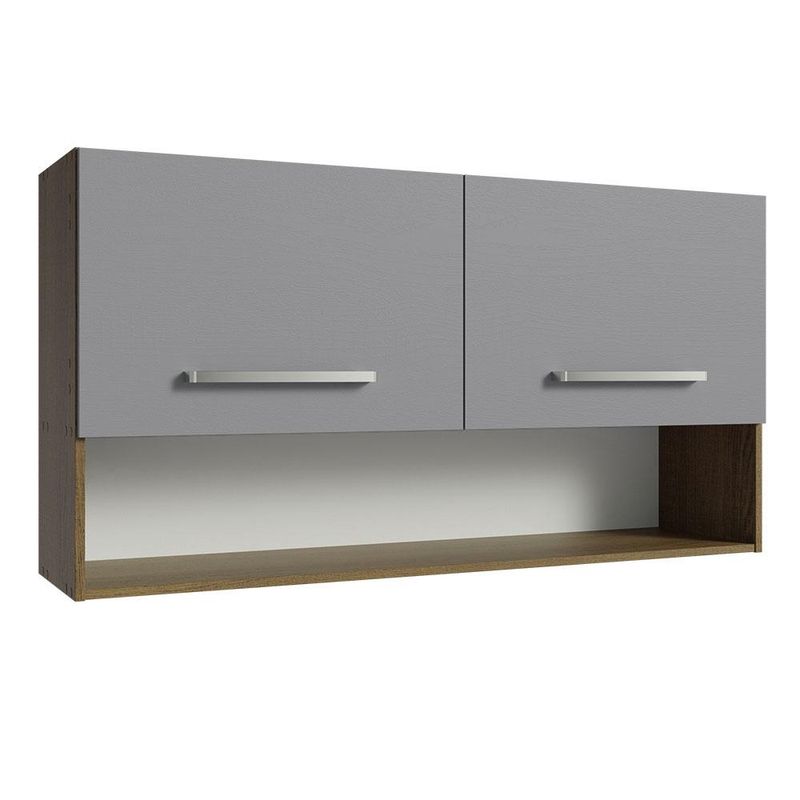 MADESA - Mueble de Cocina Superior Emilly 105m 2 Prts 1 Nicho Mr Gr - Marrón