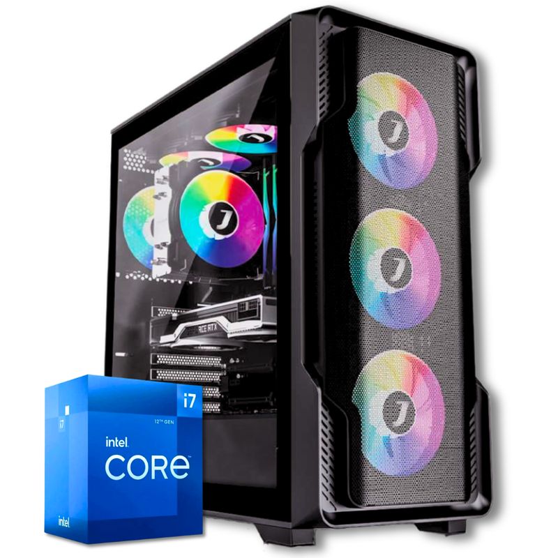 INTEL - Pc Torre Gamer Cpu Intel Core I7 14700 /Board B760M/ Ram 16gb/ Ssd 1Tb/ Led 27