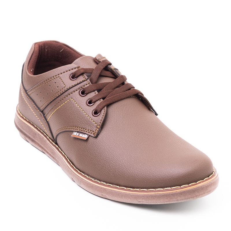 SKY WALK - Sky Walk Zapato Casual para Hombre 6631042578CAFE
