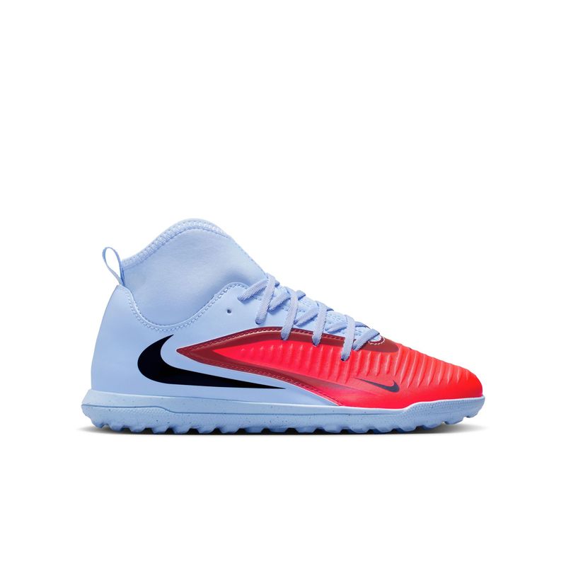 NIKE - Nike Jr Phantom 6 High Club Tf Guayos azul de niño para futbol
