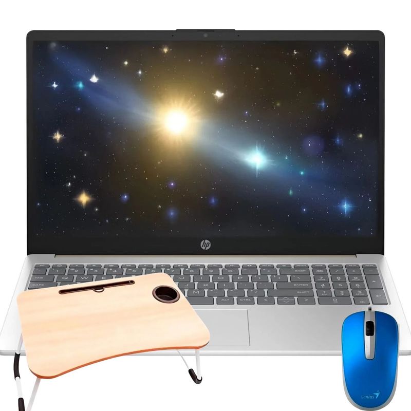 HP - Portátil HP 15-FC0275LA AMD Ryzen 7 7730 16GB SSD 512GB 15.6" + Soporte Mesa + Mouse Genius DX120