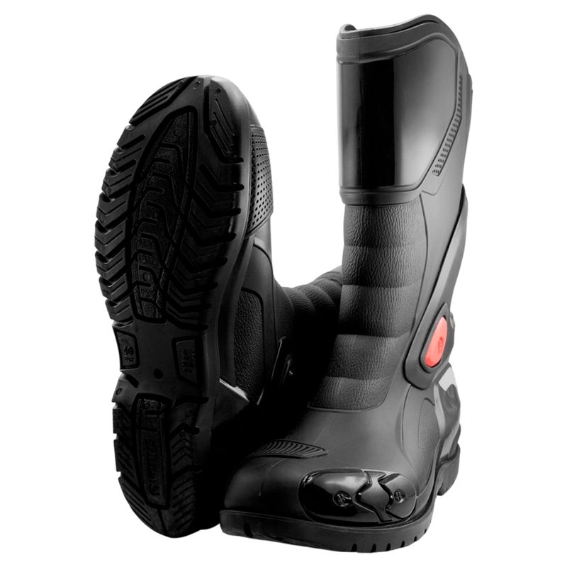 VITTORIA - Botas Caucho Impermeable Venus Racing Motociclista Reflectiv