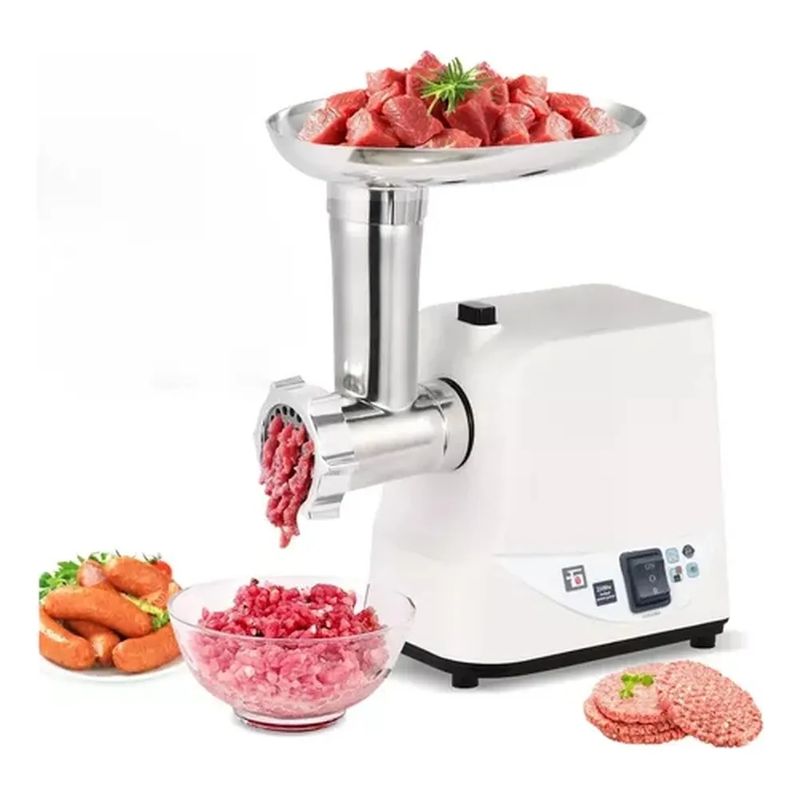GENERICO - Molino Eléctrico Para Maíz Carne 2500w 6 En 1 Con Embutidor