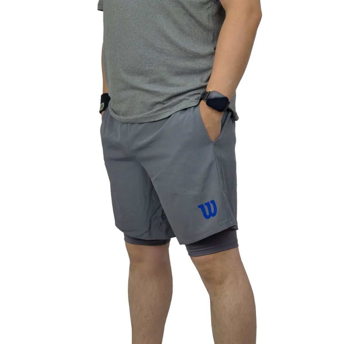 WILSON - Pantaloneta Short 2 En 1 Deportiva Flex Wilson
