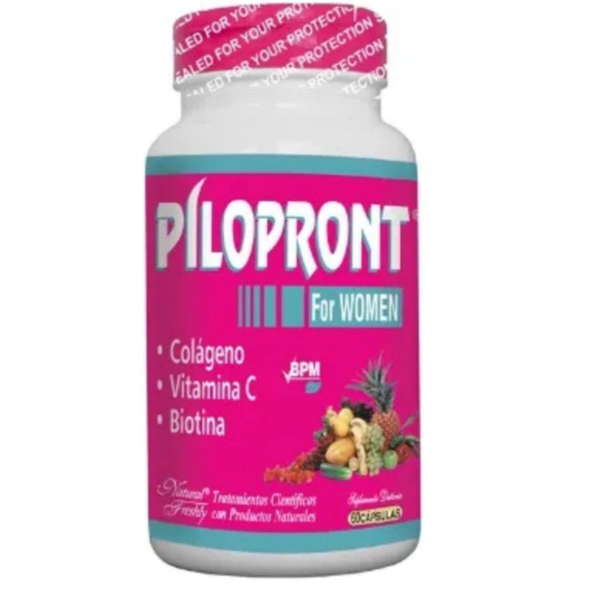 NATURAL FRESHLY - COLAGENO + BIOTINA+VITAMINA C PILOPRONT X 60 CAPSULAS
