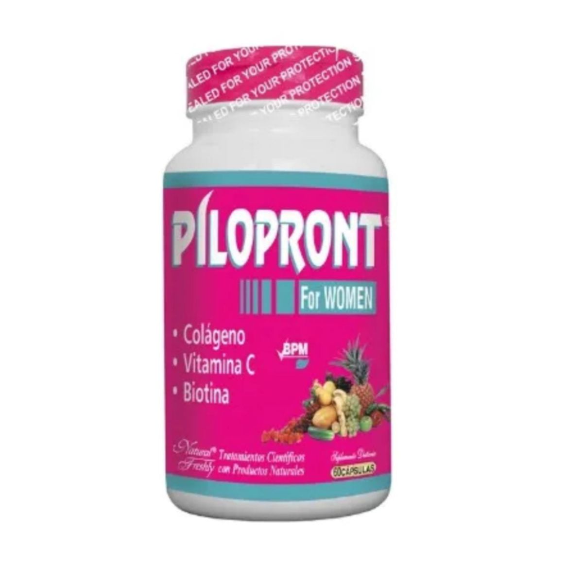 NATURAL FRESHLY - COLAGENO + BIOTINA+VITAMINA C PILOPRONT X 60 CAPSULAS