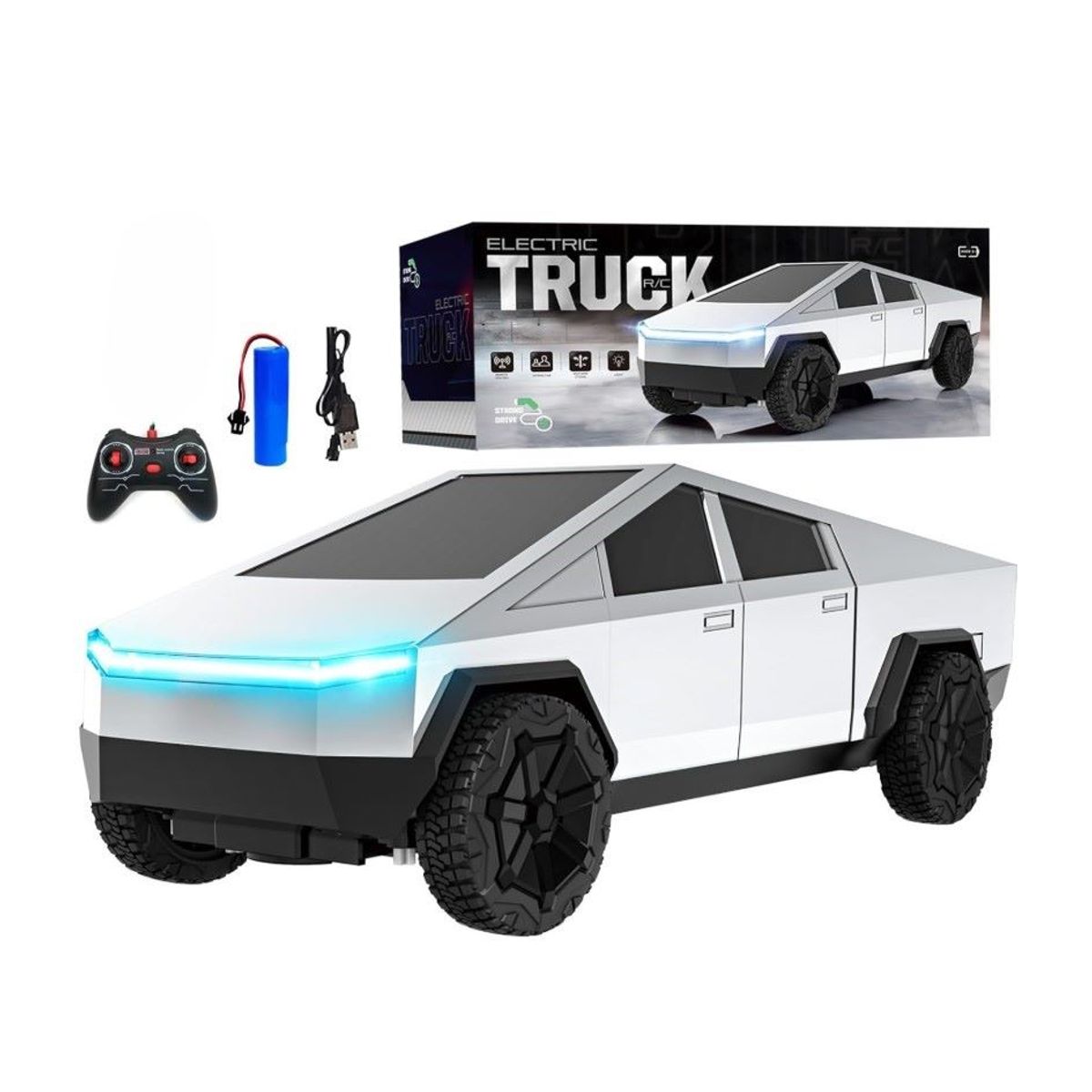 ZHOPI CO - Carro Cybertruck Con Control Remoto 2.4 Ghz Luces