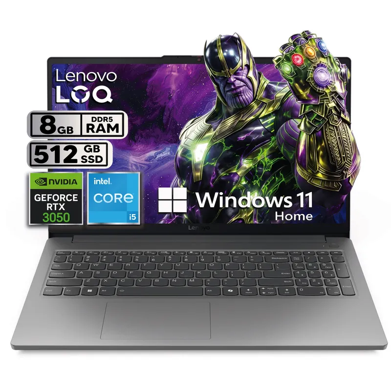 LENOVO - Portátil Lenovo Gamer LOQ Intel Core i5-12450HX RTX 3050 8GB RAM 512GB SSD 15.6” FHD