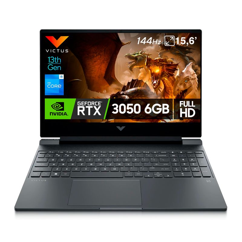 HP - Portátil Gamer Victus HP 15-fa2700la - Intel Core i5-13420H -16GB RAM 512GB SSD - RTX 3050